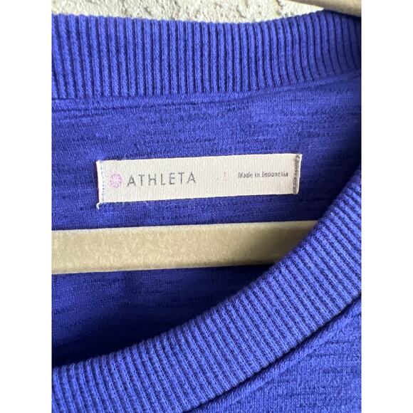 Athleta size large purple stretch knit dress - Picture 2 of 4